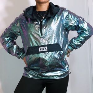 VICTORIA SECRET PINK ANORAK ZIP WINDBREAKER
